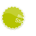 download Blue Sticker clipart image with 225 hue color
