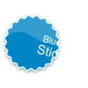 Blue Sticker