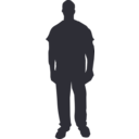 download Person Outline 1 clipart image with 45 hue color
