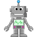 download Open Mouthed Robot clipart image with 315 hue color