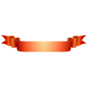 download Burned Orange Ribbon clipart image with 0 hue color