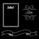 download Chalk Board Frame clipart image with 0 hue color