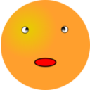 download Smiley Surprised clipart image with 0 hue color