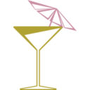 download Martini Glass clipart image with 45 hue color