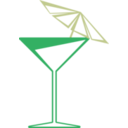 download Martini Glass clipart image with 135 hue color