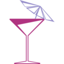 download Martini Glass clipart image with 315 hue color