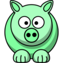 download Pig2 clipart image with 135 hue color