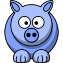 download Pig2 clipart image with 225 hue color