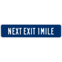download Next Exit 1 Mile clipart image with 45 hue color