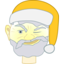 download Santa Winking 1 clipart image with 45 hue color