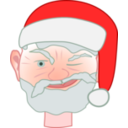 download Santa Winking 1 clipart image with 0 hue color