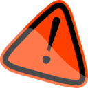 download Warning Sign clipart image with 315 hue color