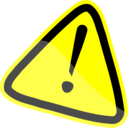 download Warning Sign clipart image with 0 hue color