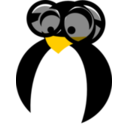 download Smart Tux clipart image with 0 hue color