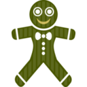 download Gingerbread Man clipart image with 45 hue color