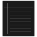 Monochrome Word Processor Icon