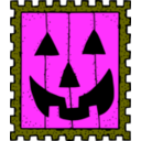 download Halloween Stamp clipart image with 270 hue color