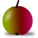 download Red And Green Apple clipart image with 315 hue color