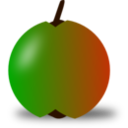 download Red And Green Apple clipart image with 0 hue color