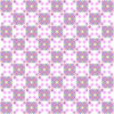 Floral Chess Pattern