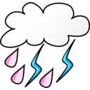 download Weather Symbols Storm clipart image with 135 hue color