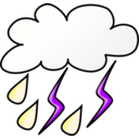 download Weather Symbols Storm clipart image with 225 hue color