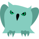 download Disappointed Owl clipart image with 135 hue color
