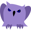 download Disappointed Owl clipart image with 225 hue color