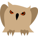 download Disappointed Owl clipart image with 0 hue color