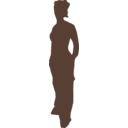 download Girl Standing clipart image with 0 hue color