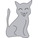 download Simple Cat clipart image with 135 hue color