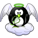 download Penguin In Heaven clipart image with 45 hue color