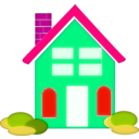 download Home Clipart clipart image with 315 hue color