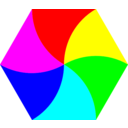Swirly Hexagon 6 Color