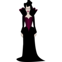 download Lady Vampire clipart image with 0 hue color
