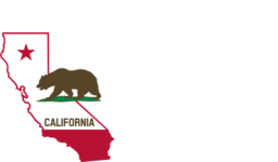 California Outline And Flag Solid