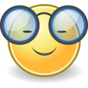 download Tango Face Glasses clipart image with 0 hue color