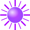 download Sun clipart image with 225 hue color
