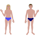 download Human Body Man And Woman clipart image with 0 hue color
