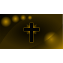 download Red Glowing Cross Wallpaper clipart image with 45 hue color