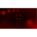 download Red Glowing Cross Wallpaper clipart image with 0 hue color