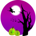download Halloween Scene clipart image with 45 hue color
