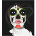 download Santa Muerte clipart image with 0 hue color