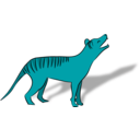 download Thylacine clipart image with 135 hue color