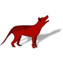download Thylacine clipart image with 315 hue color