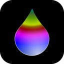 download Rainbow Drop clipart image with 225 hue color