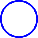 download Blue Circle clipart image with 0 hue color