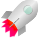 download Toy Rocket clipart image with 315 hue color