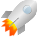 download Toy Rocket clipart image with 0 hue color