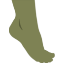 download Foot clipart image with 45 hue color